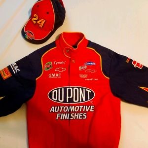 Jeff Gordon Dupont kids Nascar Coat/Hat
